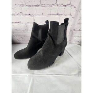 NEW! Black Faux Suede Ankle Boots Trendy & Stylish!